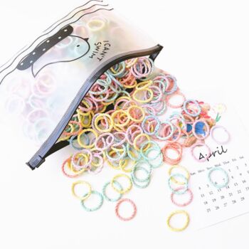 【小鸟袋装】女童不伤发高弹力发绳（约100条）