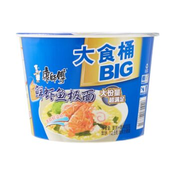 【Big大食桶】康师傅 鲜虾鱼板面 133g
