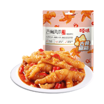 【剁椒酸辣味】百草味 去骨凤爪 75g