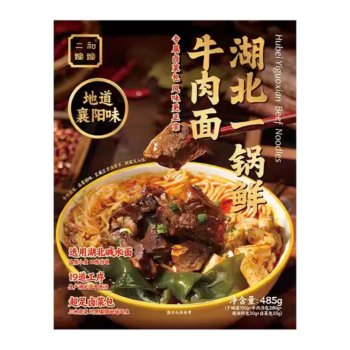 二和嫁嫁 湖北一锅鲜牛肉面 485g
