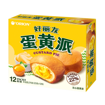 好丽友 蛋黄派 12枚 276g