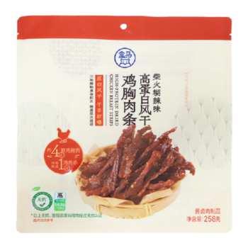 【柴火糊辣味】盒马 高蛋白风干鸡胸肉条 258g