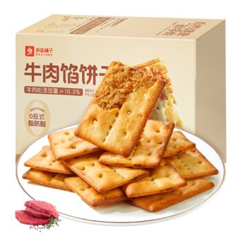 良品铺子 牛肉馅饼干 120g