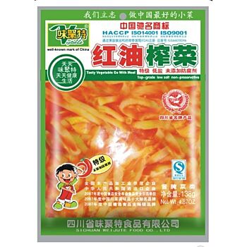 味聚特 红油榨菜 (大)  138g