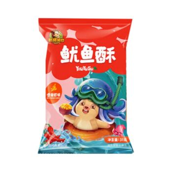 刺猬阿甘 鱿鱼酥 香辣虾味 31g