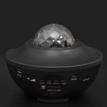 USB 激光声控蓝牙音箱 三角平面黑色（USB接口）