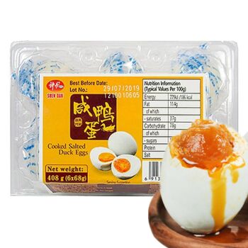 神丹 熟咸鸭蛋 6*68g